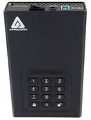 Apricorn Aegis Padlock DT external hard drive 8 TB USB Type-B 3.2 Gen 1 (3.1 Gen 1) Black