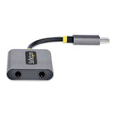 StarTech.com USBC-AUDIO-SPLITTER audio splitter Gray