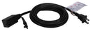 QVS 3-Outlet 2-Prong 15ft Black 179.9" (4.57 m)