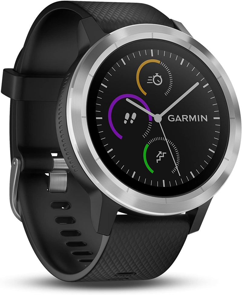 GARMIN Smartwatch Vivoactive 3 1,2" GPS Waterproof 5 ATM Glonass Black Stainless Steel 010-01769-00