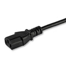 StarTech.com PXTF10115 power cable Black 181.1" (4.6 m) NEMA 5-15P C13 coupler