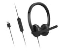 Lenovo 4XD1P83425 headphones/headset Wired Head-band Calls/Music USB Type-A Black