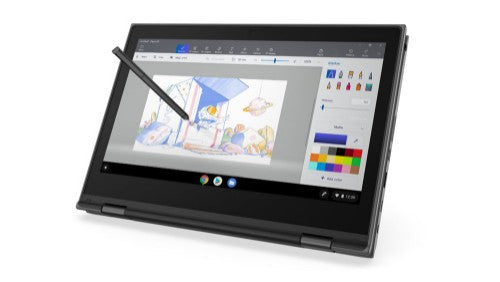 Lenovo 500e Chromebook 2nd Gen Intel® Celeron® N N4120 11.6" Touchscreen HD 4 GB LPDDR4-SDRAM 32 GB eMMC Wi-Fi 5 (802.11ac) ChromeOS English Black