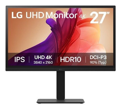 LG 27BA45U-B computer monitor 27" 3840 x 2160 pixels 4K Ultra HD Black