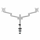 Rocstor Y10N019-S1 monitor mount / stand 32" Black, Silver Desk