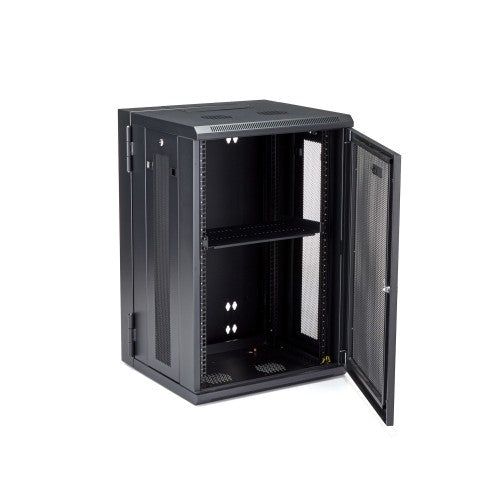 StarTech.com RK1820WALHM rack cabinet 18U Wall mounted rack Black