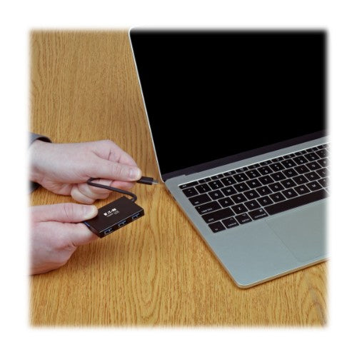 Tripp Lite U460-004-4A-AL interface hub USB 3.2 Gen 1 (3.1 Gen 1) Type-C 5000 Mbit/s Black