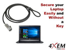 4XEM 4XLAPLOCK6 cable lock Silver 72" (1.83 m)