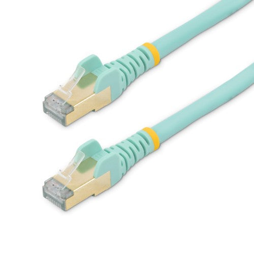 StarTech.com C6ASPAT25AQ networking cable Turquoise 299.2" (7.6 m) Cat6a