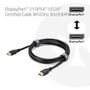 CLUB3D CAC-1093 DisplayPort cable 118.1" (3 m) Black
