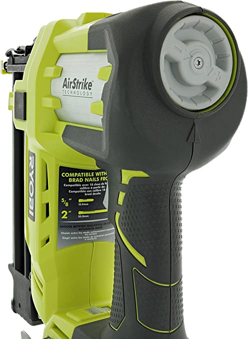 Ryobi P320 Airstrike 18 Volt One+ Lithium Ion Cordless Brad Nailer