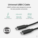 Plugable Technologies USBC-C100 USB cable USB 3.2 Gen 2 (3.1 Gen 2) 39.4" (1 m) Black