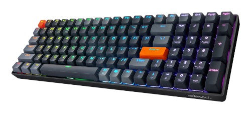 Adesso EasyTouch 1200 keyboard Home/Office USB + RF Wireless + Bluetooth QWERTY US English Black, Gray