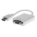 Rocstor Y10C119-W1 video cable adapter 5.91" (0.15 m) VGA (D-Sub) HDMI Type A (Standard) White