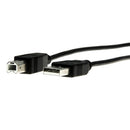Rocstor Y10C115-B1 USB cable USB 2.0 120" (3.05 m) USB A USB B Black