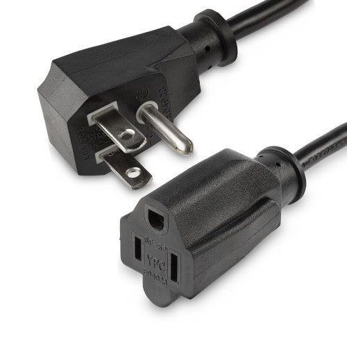 StarTech.com PACF10118IN power cable Black 19.7" (0.5 m) NEMA 5-15P NEMA 5-15R