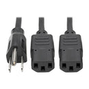 Tripp Lite P006-006-2 power cable Black 72" (1.83 m) C13 coupler