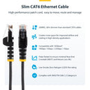 StarTech.com N6PAT3BKS networking cable Black 35.4" (0.9 m) Cat6 U/UTP (UTP)