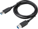 Targus 1m USB 3.0 USB cable USB 3.2 Gen 1 (3.1 Gen 1) 39.4" (1 m) USB A USB B Black