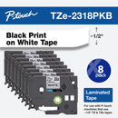 Brother TZE2318PKB label-making tape Black on white TZ/TZe
