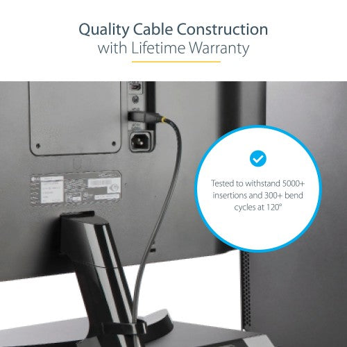 StarTech.com DP14VMM4M DisplayPort cable 157.5" (4 m) Gray, Black