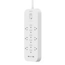 Belkin SRA007P12TT6 surge protector White 12 AC outlet(s) 110 - 125 V 70.9" (1.8 m)