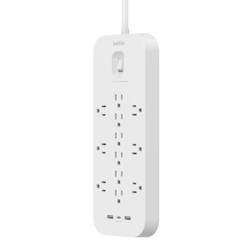 Belkin SRA007P12TT6 surge protector White 12 AC outlet(s) 110 - 125 V 70.9" (1.8 m)