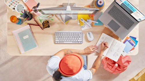 Logitech 920-010473 keyboard Universal RF Wireless + Bluetooth QWERTY English Gray