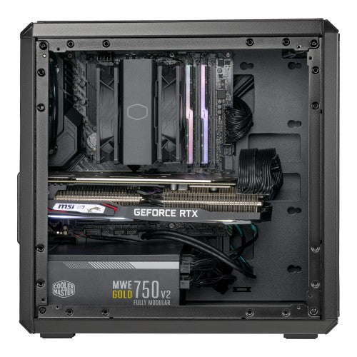 Cooler Master Q300L V2 Mini Tower Black, Transparent