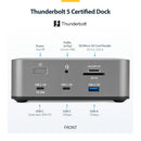 StarTech.com 215N-TB5USB4DOCK laptop dock/port replicator Wired Thunderbolt 5 Gray