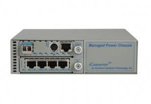 Omnitron iConverter 2-Module Chassis power adapter/inverter 8.5 W Gray