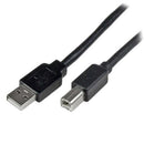 StarTech.com USB2HAB65AC USB cable USB 2.0 787.4" (20 m) USB A USB B Black