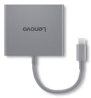 Lenovo GX91R64790 laptop dock/port replicator Wired USB 3.2 Gen 1 (3.1 Gen 1) Type-C Gray