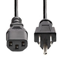 StarTech.com PXT101_3 power cable Black 36" (0.914 m) NEMA 5-15P C13 coupler