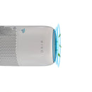 MIKO Air Purifier for Bedroom with 3-in-1 HEPA Filter & Sleep Mode, Whisper Quiet, Covers Up to 1200 ft, Smart Wi-Fi App Control - Removes Smoke, Allergens, Pets Hair, Dust, Odors, Pollutants