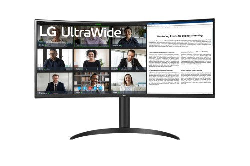 LG 34BR55QC-B computer monitor 34" 3440 x 1440 pixels Wide Quad HD LCD Black