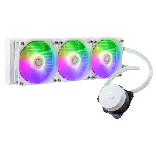 Cooler Master MasterLiquid 360L Core ARGB White Processor Liquid cooling kit 4.72" (12 cm)