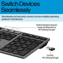 HP 725 Multi-Device Rechargeable Wireless Keyboard and Mouse Combo