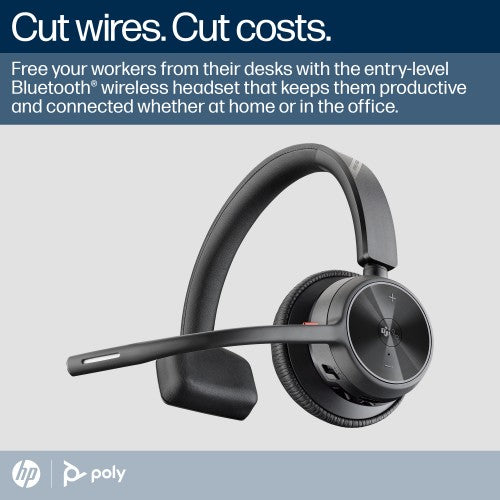 Poly Voyager 4310 Microsoft Teams Certified Headset +BT700 dongle +Charging Stand