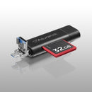 Aluratek AUCRC300F card reader USB 3.1 Type C/Micro USB Black