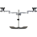 StarTech.com ARMDUALSS monitor mount / stand 32" Desk Black, Silver