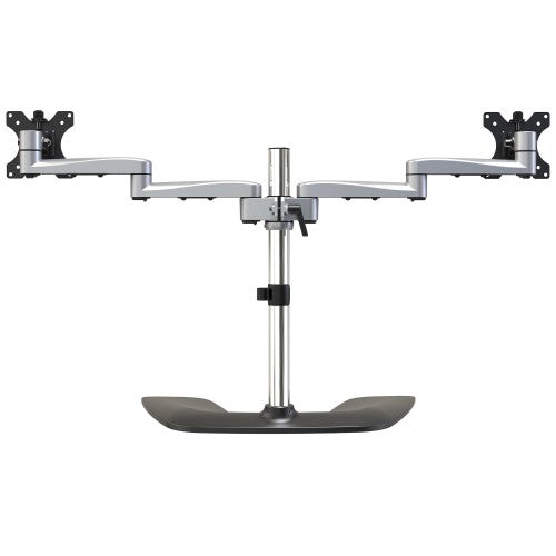 StarTech.com ARMDUALSS monitor mount / stand 32" Desk Black, Silver