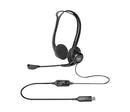 Logitech 981-000836 headphones/headset Wired Head-band Calls/Music USB Type-A Black