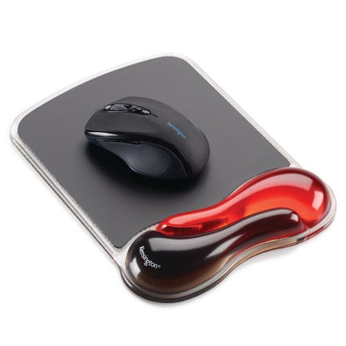 Kensington Duo Gel Mouse Pad Wrist Rest — Red