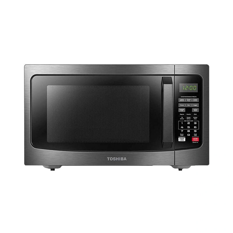 Toshiba EM131A5C-BS 1.2 Cu Ft Countertop Microwave, 1100W, Smart Sensor, Easy Clean, Black