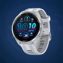 Garmin Forerunner® 965 Running Smartwatch, Colorful AMOLED Display, Training Metrics and Recovery Insights, Whitestone and Powder Gray