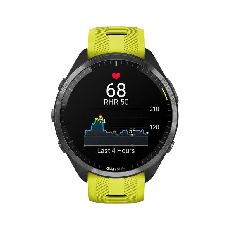 Garmin Forerunner® 965 Running Smartwatch, Colorful AMOLED Display, Training Metrics and Recovery Insights, Amp Yellow and Black