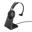 Jabra 26599-899-989-01 headphones/headset Wireless Head-band Office/Call center USB Type-C Bluetooth Charging stand Black