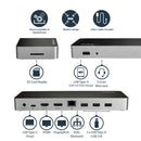 StarTech.com DK30CHDDPPD laptop dock/port replicator Wired USB 3.2 Gen 1 (3.1 Gen 1) Type-C Black, Silver