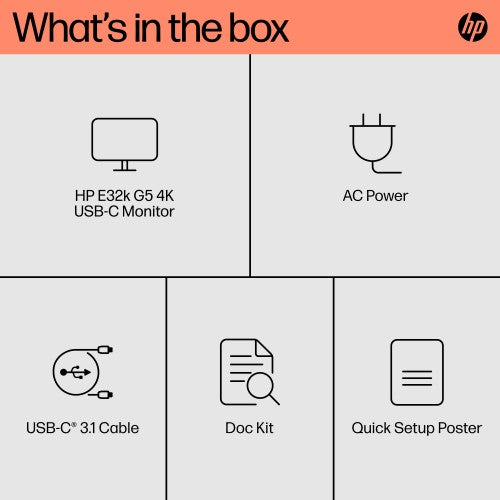 HP E32k G5 4K USB-C Monitor
